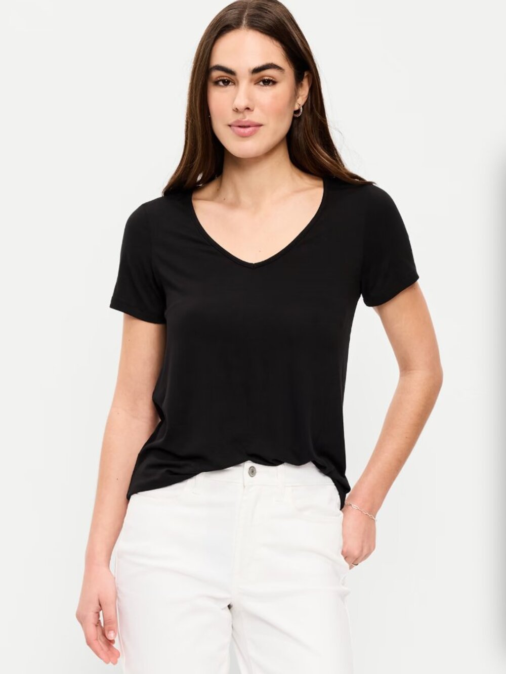 Old Navy Luxe | Loose black workout tee